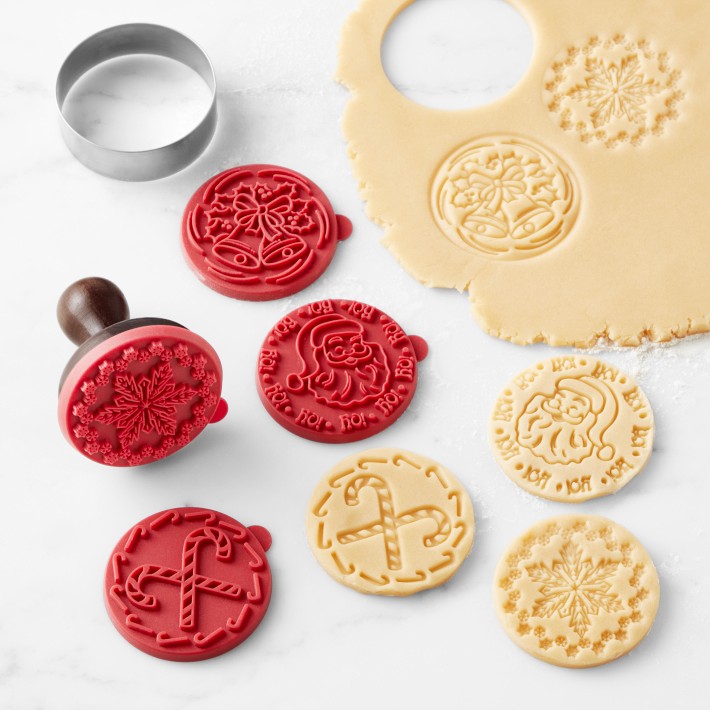 Williams Sonoma Holiday Silicone Cookie Stamps, Set of 4