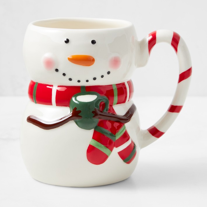 Figural Snowman Mug