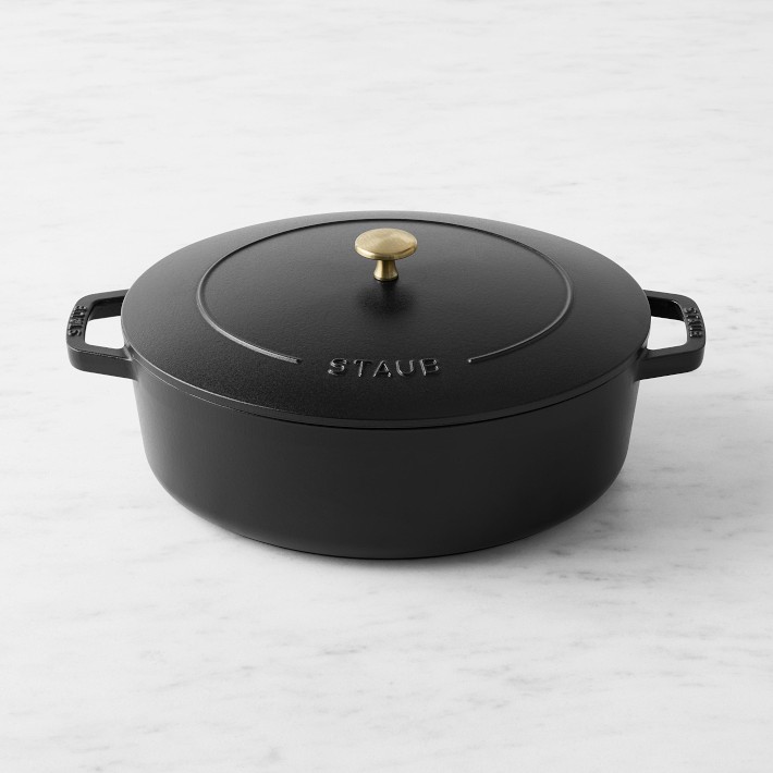 Staub Enameled Cast Iron Wide Oval Dutch Oven, 6 1/2-Qt.