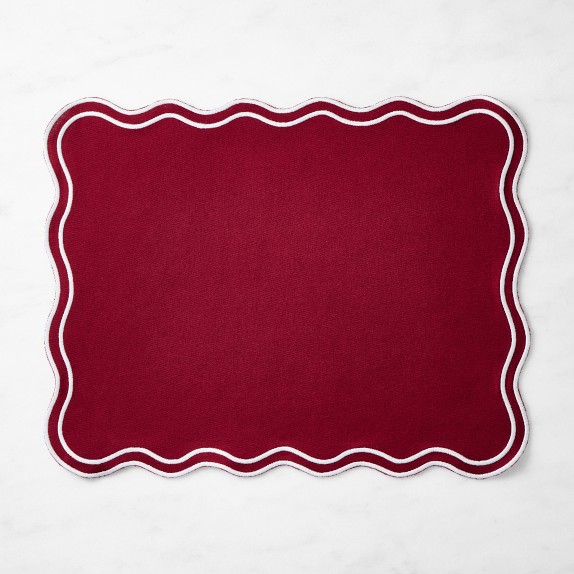 AERIN Scalloped Placemats, Set of 4 Williams Sonoma