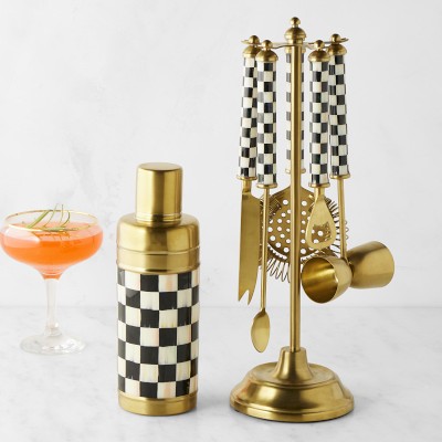 Mackenzie Childs 3260 Gold Edition Bar Set Williams Sonoma