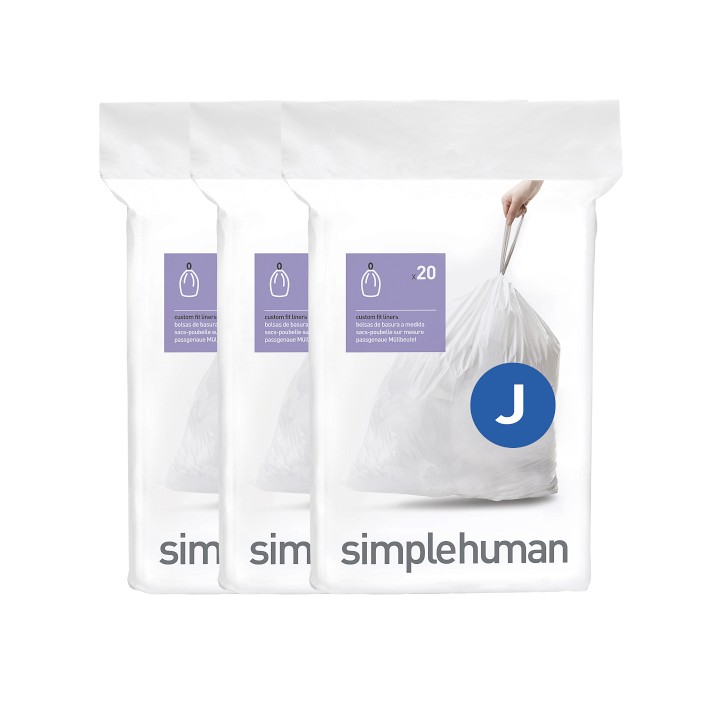 simplehuman™ 60-Pack Refill Trash Can Liners, 30-45L