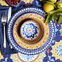 Sicily Blue Melamine Dinnerware Collection