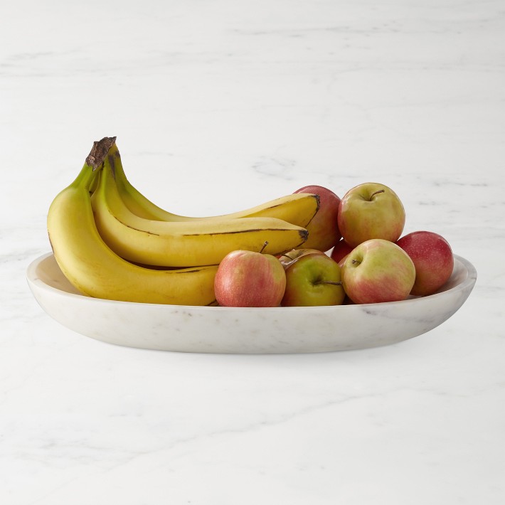 Marble Oval Fruit Bowl