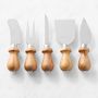 Olivewood Cheese Knives, Set of 5
