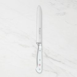Wüsthof Classic 5" Serrated Utility Knife, White