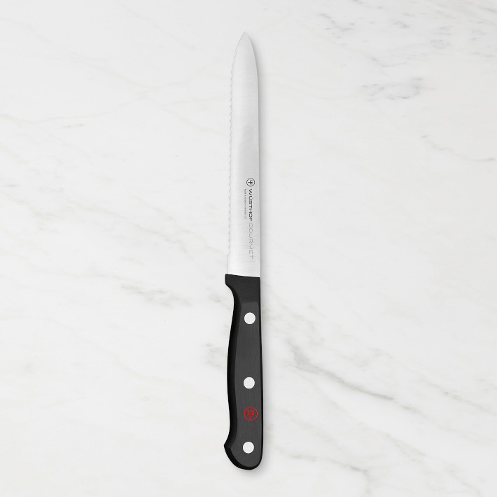 W&#252;sthof Gourmet Serrated Utility Knife, 5&quot;