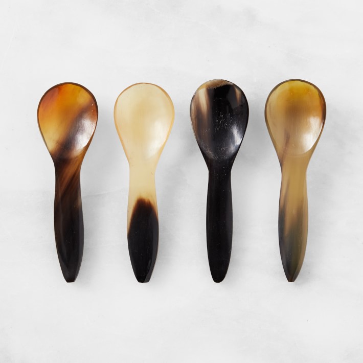Caviar Horn Spoons, Set of 4