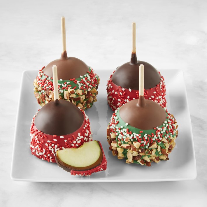 Assorted Holiday Mini Apples, Set of 4