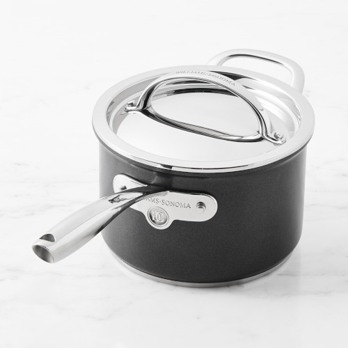 Williams Sonoma Thermo-Clad™ Induction Nonstick Saucepan with Lid, 3-Qt.