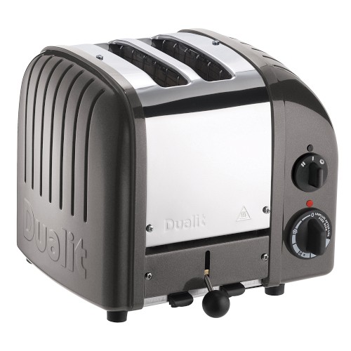 Dualit New Generation Classic 2-Slice Toaster, Charcoal