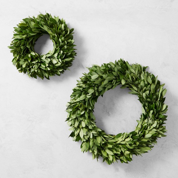 Bay Leaf Door Wreath Williams Sonoma