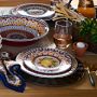 Sicily Red Melamine Dinner Plates, Set of 4