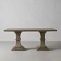 Double Pedestal Rectangular Dining Table
