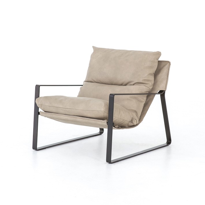 Dakota Leather Sling Chair
