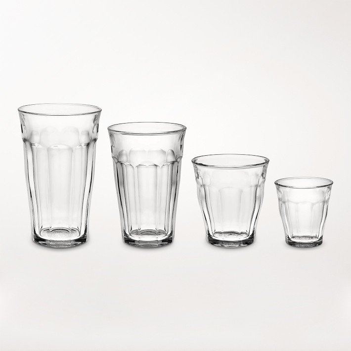 Duralex Picardie Glass Tumblers, Assorted Set of 24