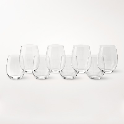 Mixed Chardonnay & Cabernet Glasses, Buy 6-Get 8