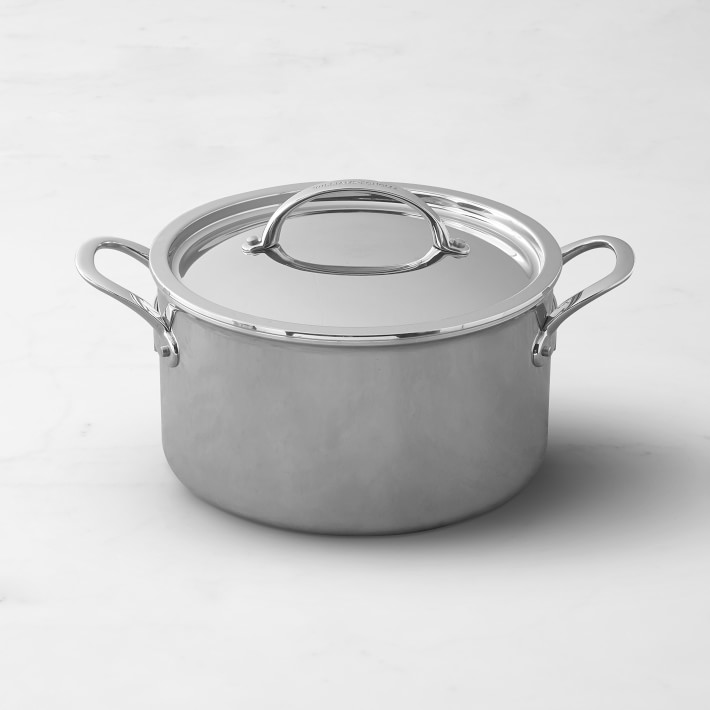 Williams Sonoma Thermo-Clad&#8482; Stainless-Steel Stock Pot, 8-Qt.