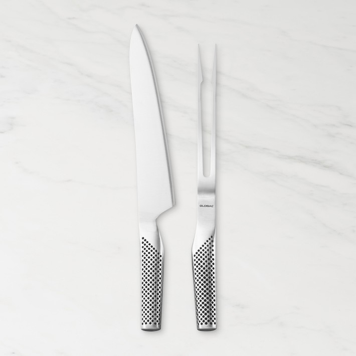 Global Classic Carving Knife &amp; Meat Fork Set