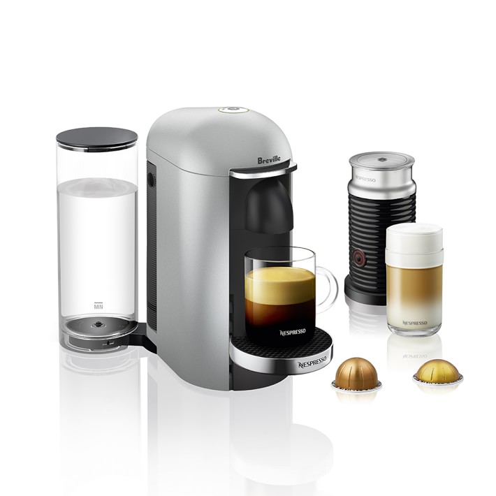 Nespresso VertuoPlus Deluxe Coffee Maker &amp; Espresso Machine by Breville with Aeroccino