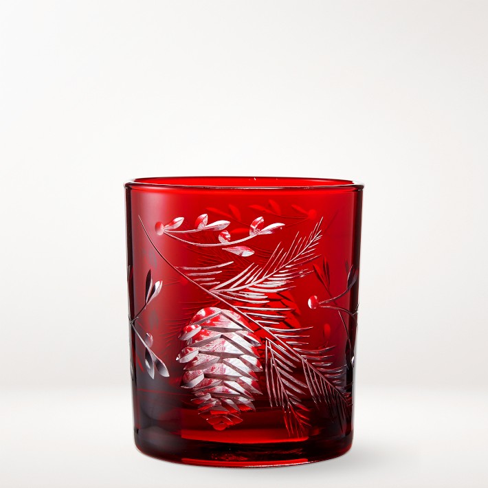 Pinecone Cut Double Old-Fashioned Glasses