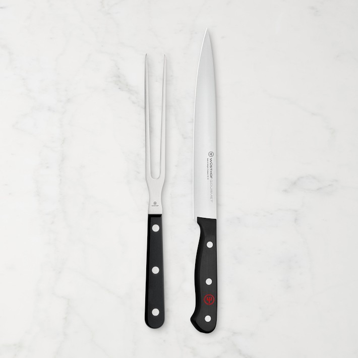 W&#252;sthof Gourmet Carving Knife & Meat Fork Set