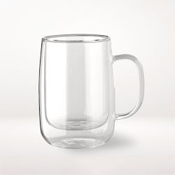 Double Wall Glass Coffee Mug, Set of 4, Small