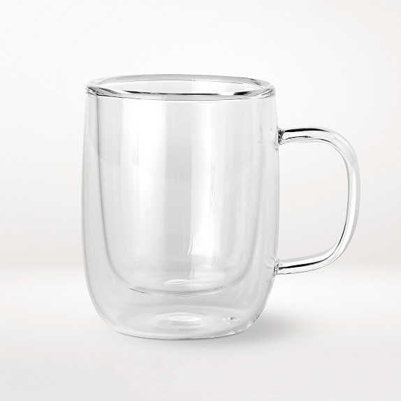 DoubleWall Glass Espresso Cups Williams Sonoma