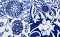 Blue Floral, Mixed Patterns