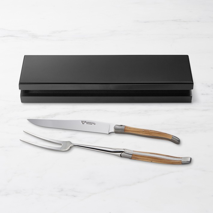 Laguiole en Aubrac Carving Knife &amp; Meat Fork Set