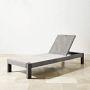 Larnaca Outdoor Slate Grey Metal x All-Weather Weave Chaise