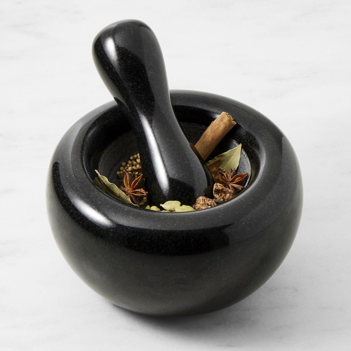 Williams Sonoma Black Granite Mortar and Pestle, 7" Williams Sonoma