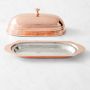 Williams Sonoma Hammered Copper Butter Dish