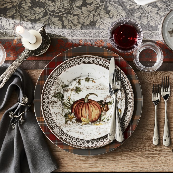 Autumn Plaid Charger Plate