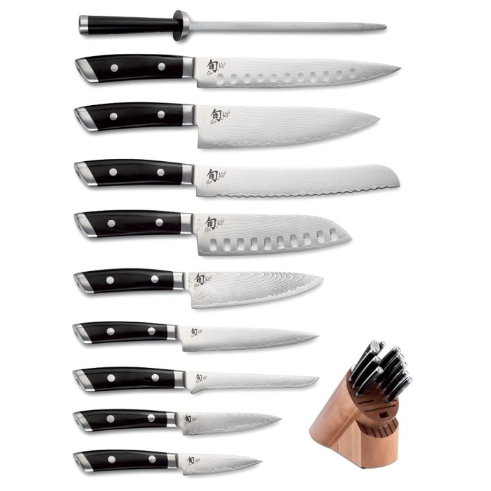 Shun Kaji 11Piece Knife Block Set Williams Sonoma