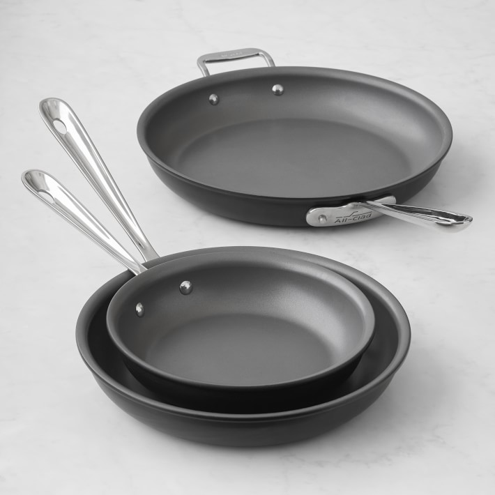 All-Clad NS Pro&#8482; Nonstick Induction 3-Piece Fry Pan Set