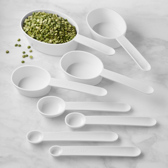 Williams Sonoma Plastic Dry Measuring Cups and Spoons, Set of 8