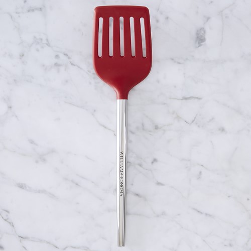 Williams Sonoma Stainless-Steel Silicone Slotted Turner/Turner, Red