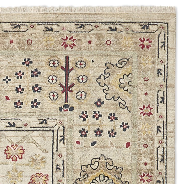 Fergana Hand Knotted Rug Swatch, 18X18
