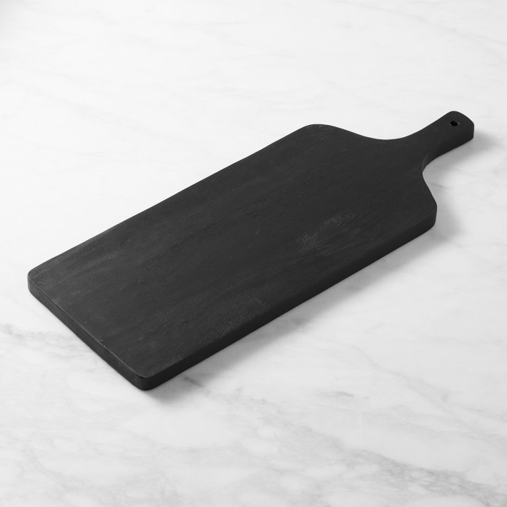 OPEN BOX: Black Wood Rectangular Cheese Boards