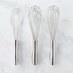 Williams Sonoma Signature Stainless Steel Whisks, Set of 3