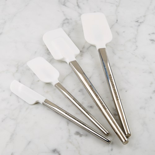 Williams Sonoma Stainless-Steel Handle Ultimate Spatula Set, White