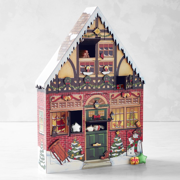 Wooden Advent Calendar with 24 Drawers