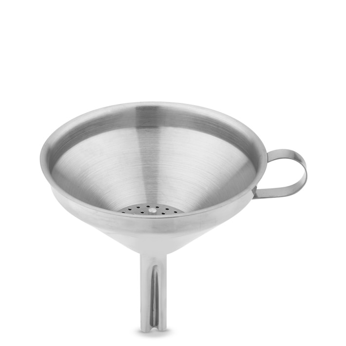 Stainless-Steel Funnel with Strainer