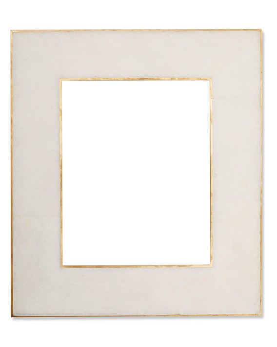 Revised Brass Bordered Stone Picture Frame, 8