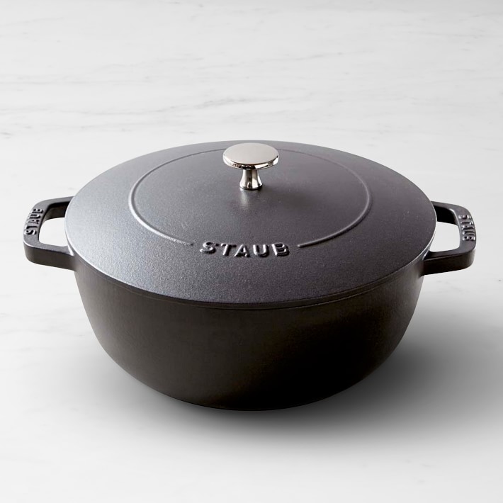 Staub Enameled Cast Iron Essential French Oven, 3 3/4-Qt., Matte Black