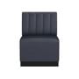 OPEN BOX: Garbo Leather Customizable Banquette &ndash; Vertical Tufting