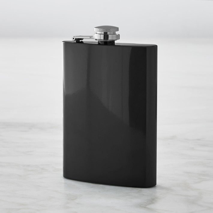 Colored Bar Flask, Black