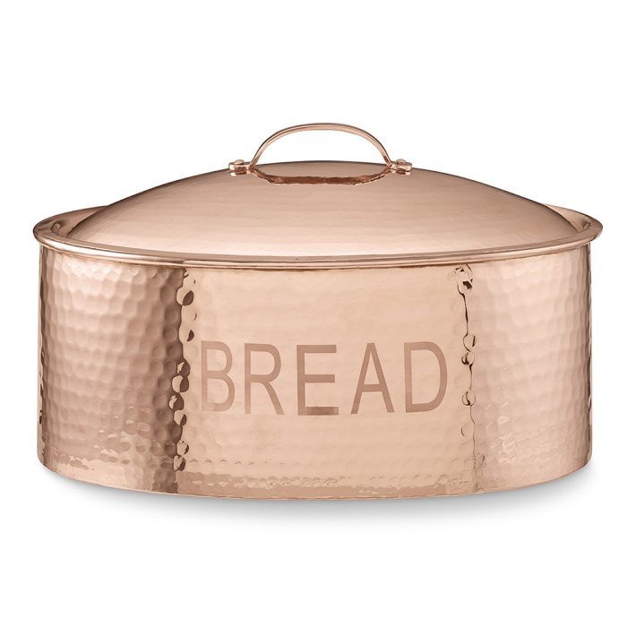 Hammered Copper Bread Box