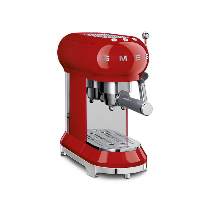 SMEG Espresso Machine, Red